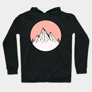 Mountains Sketch V14 Hoodie